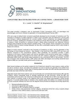 Concentric Braced Frames with AFC Connections