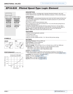 EP16-S35 Piloted Spool-Type Logic Element