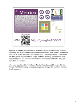 Presentation - STEM Gateway