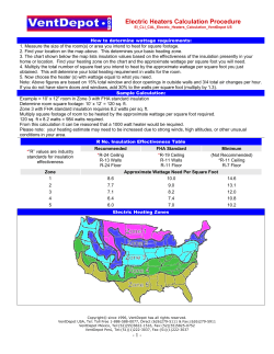 Electric Heaters Calculation.