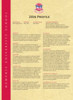 2016 Profile - Memphis University School