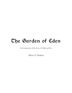The Garden of Eden - Bible Student Archives