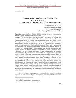 full text - UNIVERSITY OF BUCHAREST REVIEW