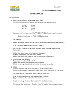 COMMA RULES