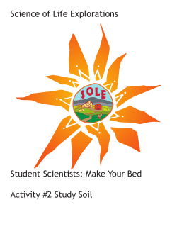 Science of Life Explorations: Make Your Bed