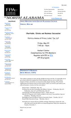 Charitable, Estate and Business Succession Patricia Annino of