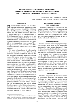 characteristics of business ownership: overview for pass