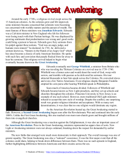 The Great Awakening