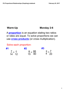 PA Proportional Relationships (Graphing).notebook