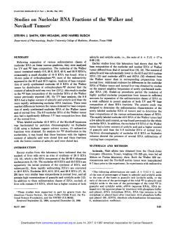 Studies on Nucleolar RNA Fractions of the