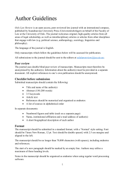 Guide for Authors