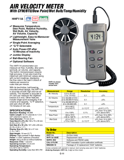Air Velocity Meter