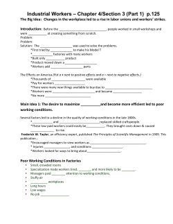 Industrial Workers Notes Page