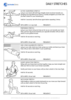 daily stretches - Activate Clinic