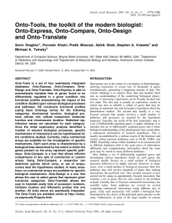 Onto-Tools, the toolkit of the modern biologist