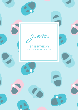 1st birthday party package