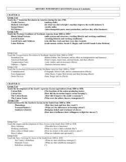 HISTORY POWERPOINT QUESTIONS