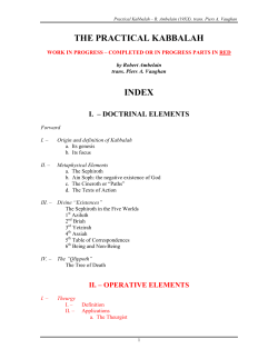 the Practical Kabbalah - thule