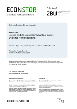 De Jure and De Facto Determinants of Power: Evidence