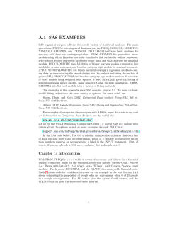 a.1 sas examples - UF-Stat