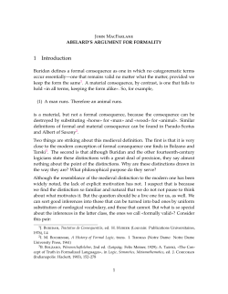 Abelard`s Argument for Formality