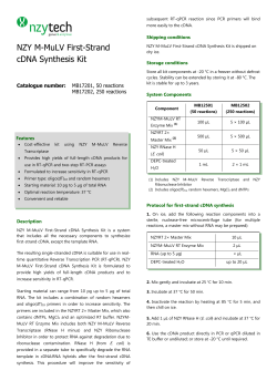NZY M-MuLV First-Strand cDNA Synthesis Kit