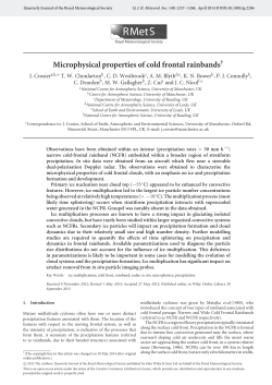 Microphysical properties of cold frontal rainbands