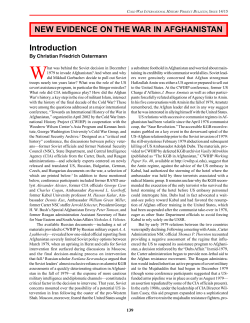 new evidence on the war in afghanistan