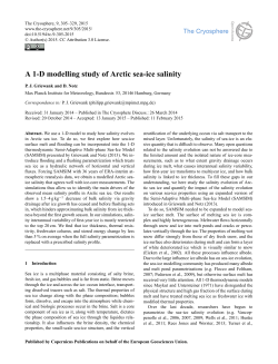 A 1-D modelling study of Arctic sea-ice salinity
