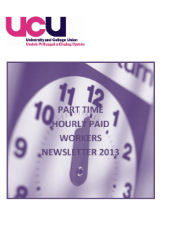 part time hourly paid workers newsletter 2013