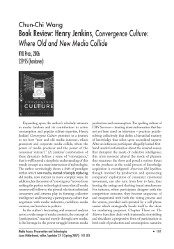 Book Review: Henry Jenkins, Convergence Culture: Where Old and