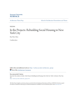 In the Projects: Rebuilding Social Housing in New York City