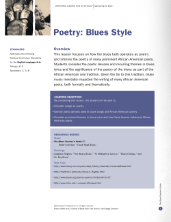 Poetry: Blues Style