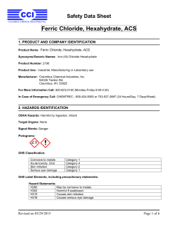 Ferric Chloride, Hexahydrate, ACS