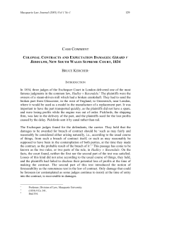 CASE COMMENT In 1854, three judges of the Exchequer Court in
