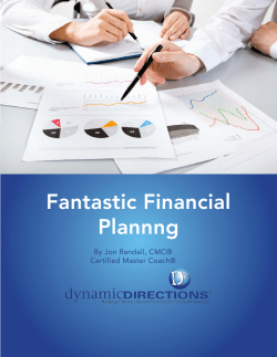 Fantastic Financial Planning
