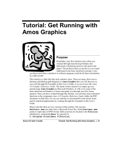 Tutorial: Get Running with Amos Graphics