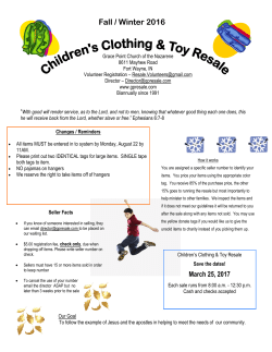 Fall / Winter 2016 - Grace Point Resale