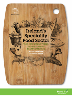 Ireland`s Speciality Food Sector