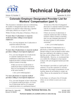 Technical Update - County Technical Services, Inc.