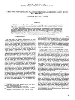 7. Magnetic Properties and Paleomagnetism of Basalts from Leg 107