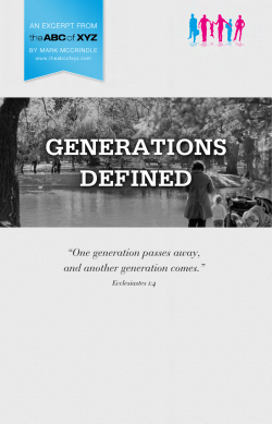 Generations Defined