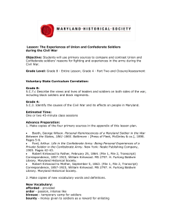 The Experiences of Union and Confederate