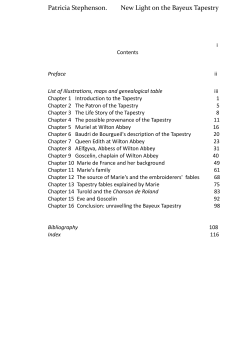 Patricia Stephenson. New Light on the Bayeux Tapestry
