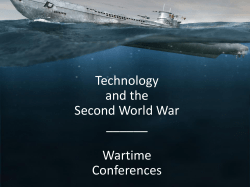 Technology and Conferences of WW2
