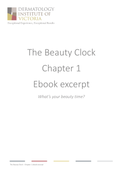 The Beauty Clock Chapter 1 Ebook excerpt