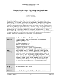 Climbing Lincoln`s Steps - The African American Journey