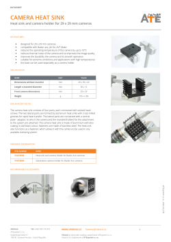 camera heat sink