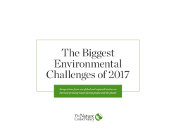 The Biggest Environmental Challenges of 2017