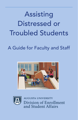 Assisting Distressed or Troubled Students
